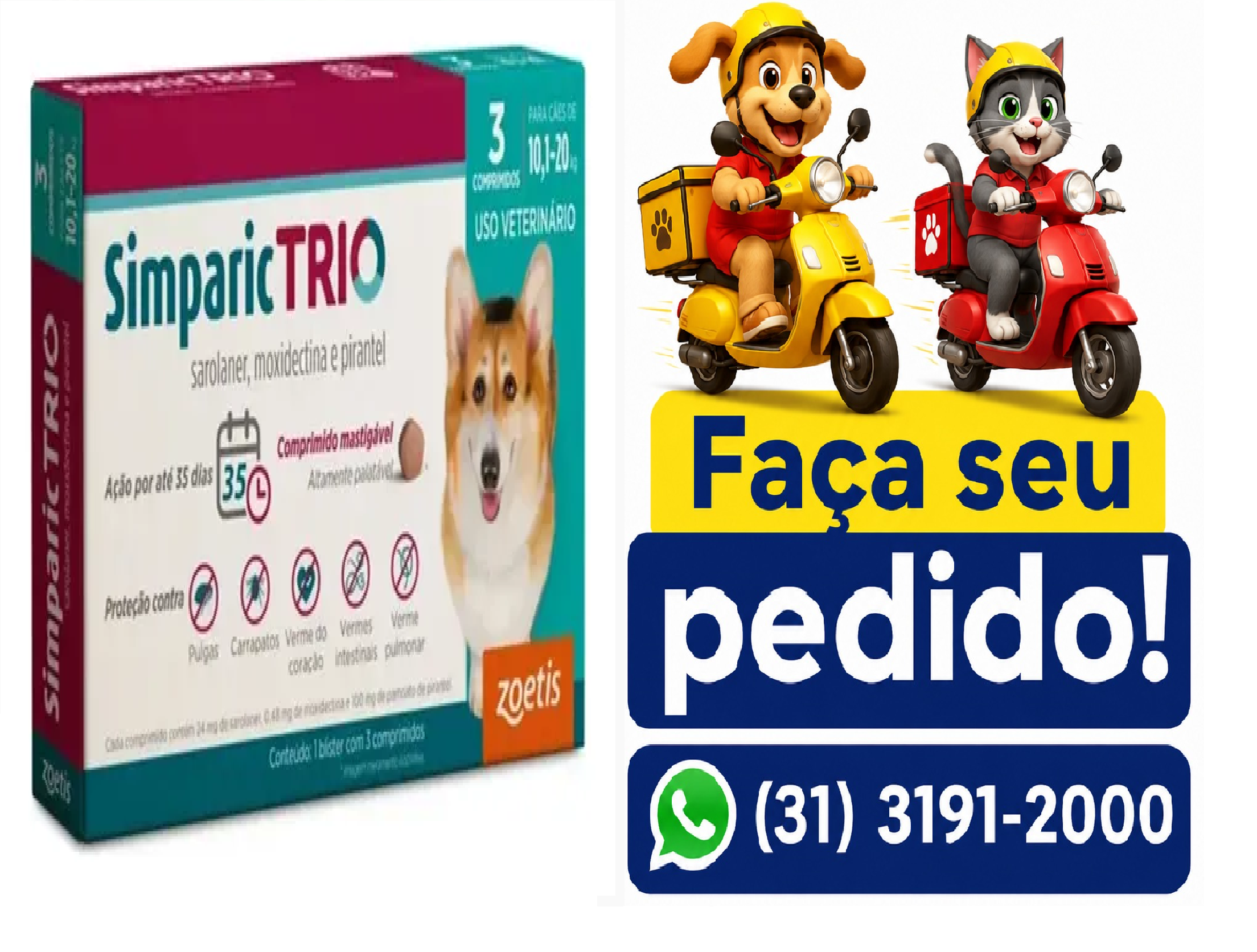 SIMPARIC TRIO 24 MG 10,1 A 20KG 3 COMP