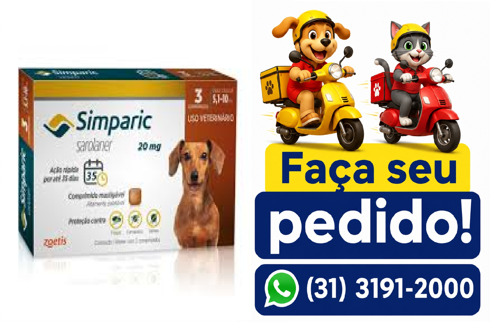 SIMPARIC 20MG C/3 COMP -ZOETIS