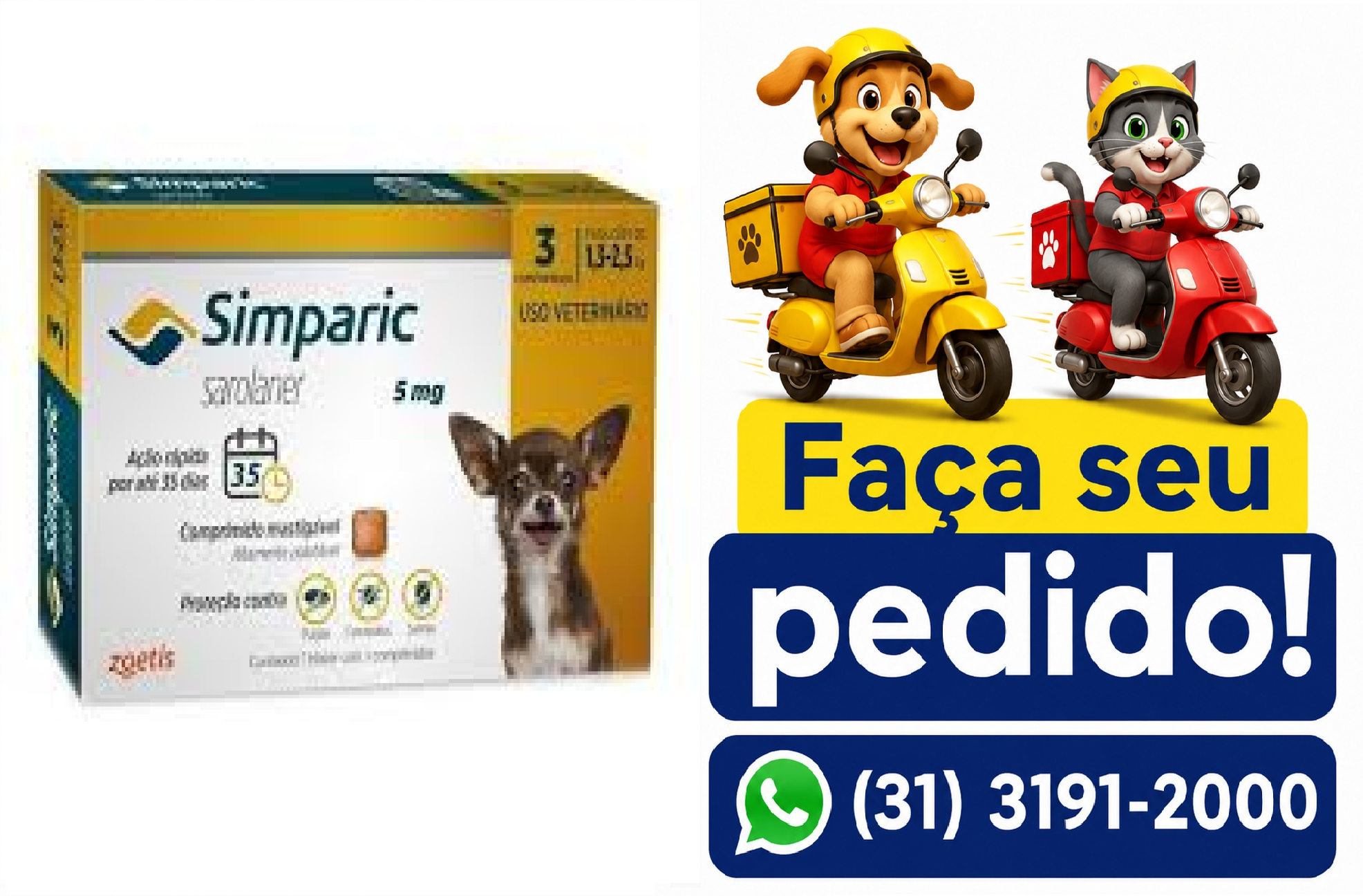 SIMPARIC 5MG C/3 COMP -ZOETIS