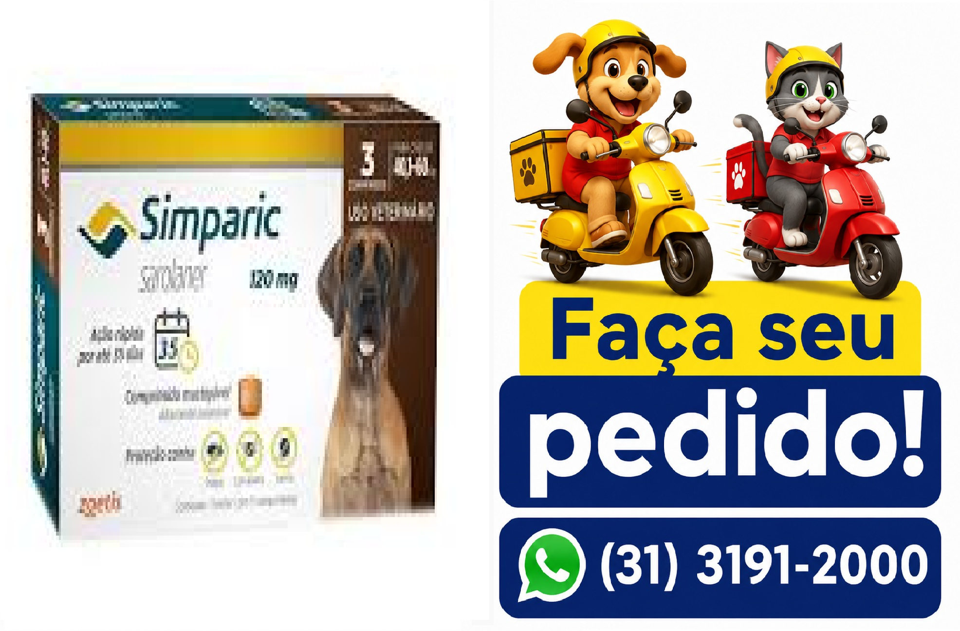 SIMPARIC 120MG C/3 COMP -ZOETIS