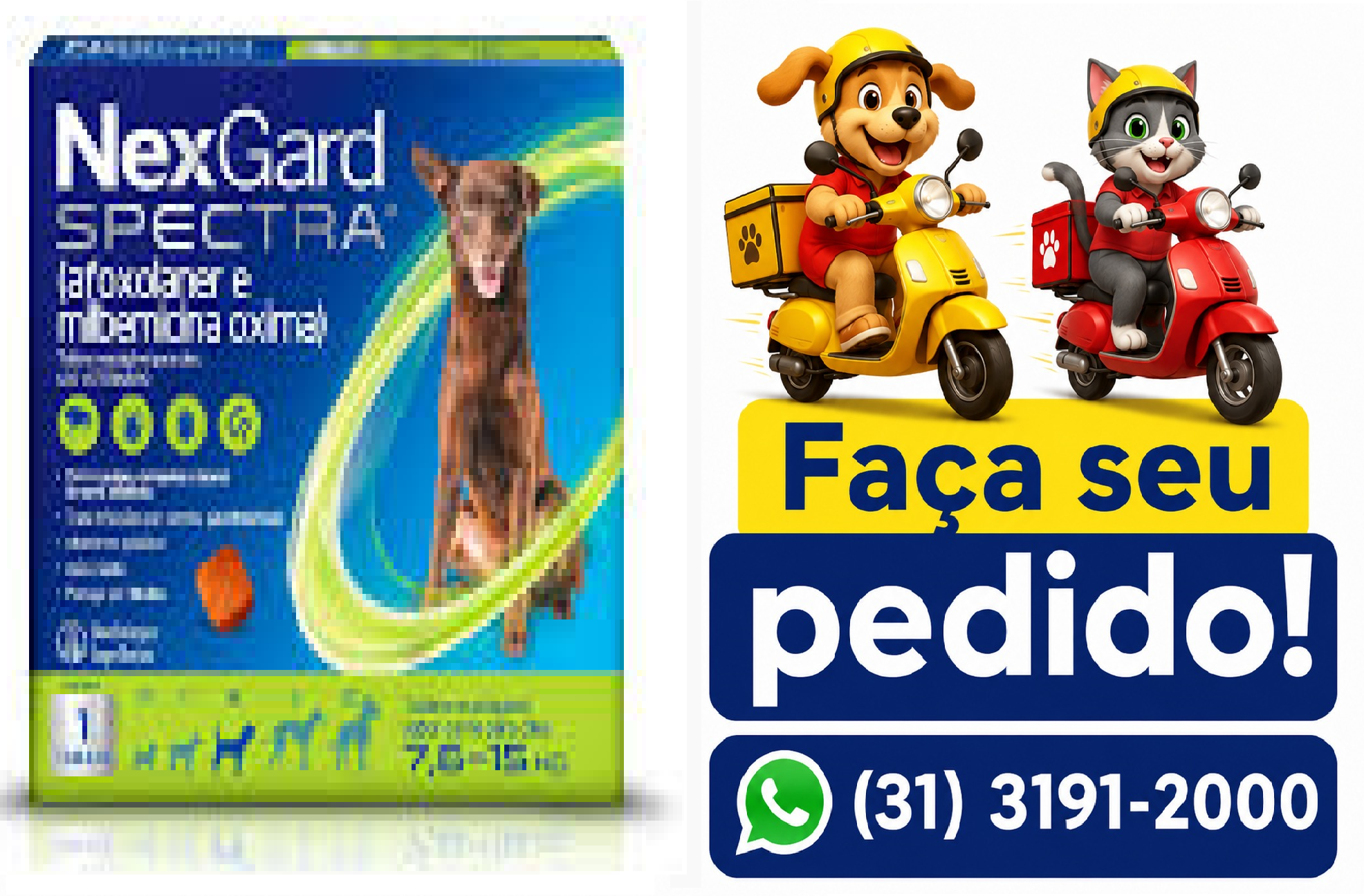 NEXGARD SPECTRA M 7,6 A 15KG BOEHRINGER