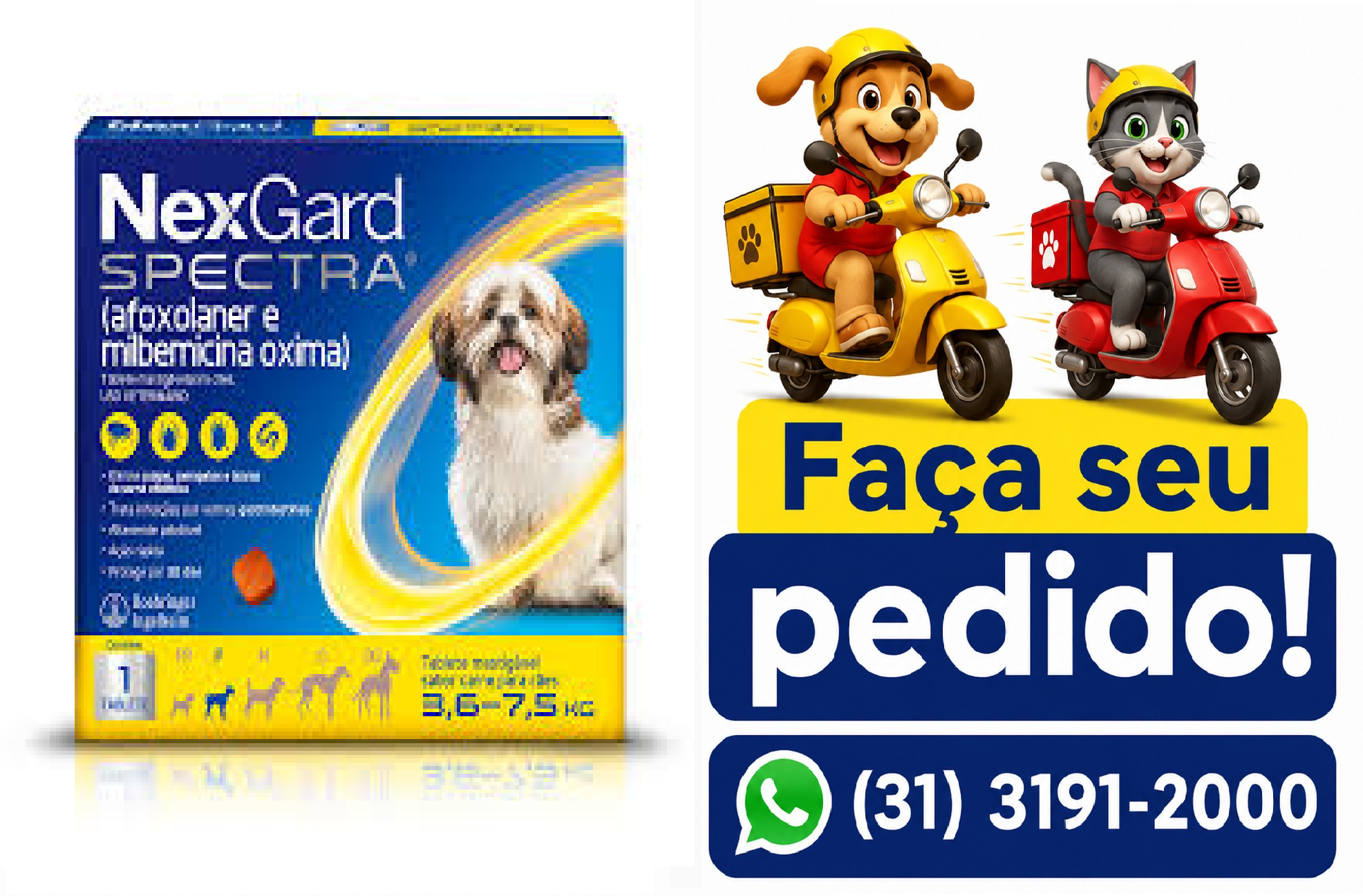NEXGARD SPECTRA P 3,6 A 7,5KG BOEHRINGER
