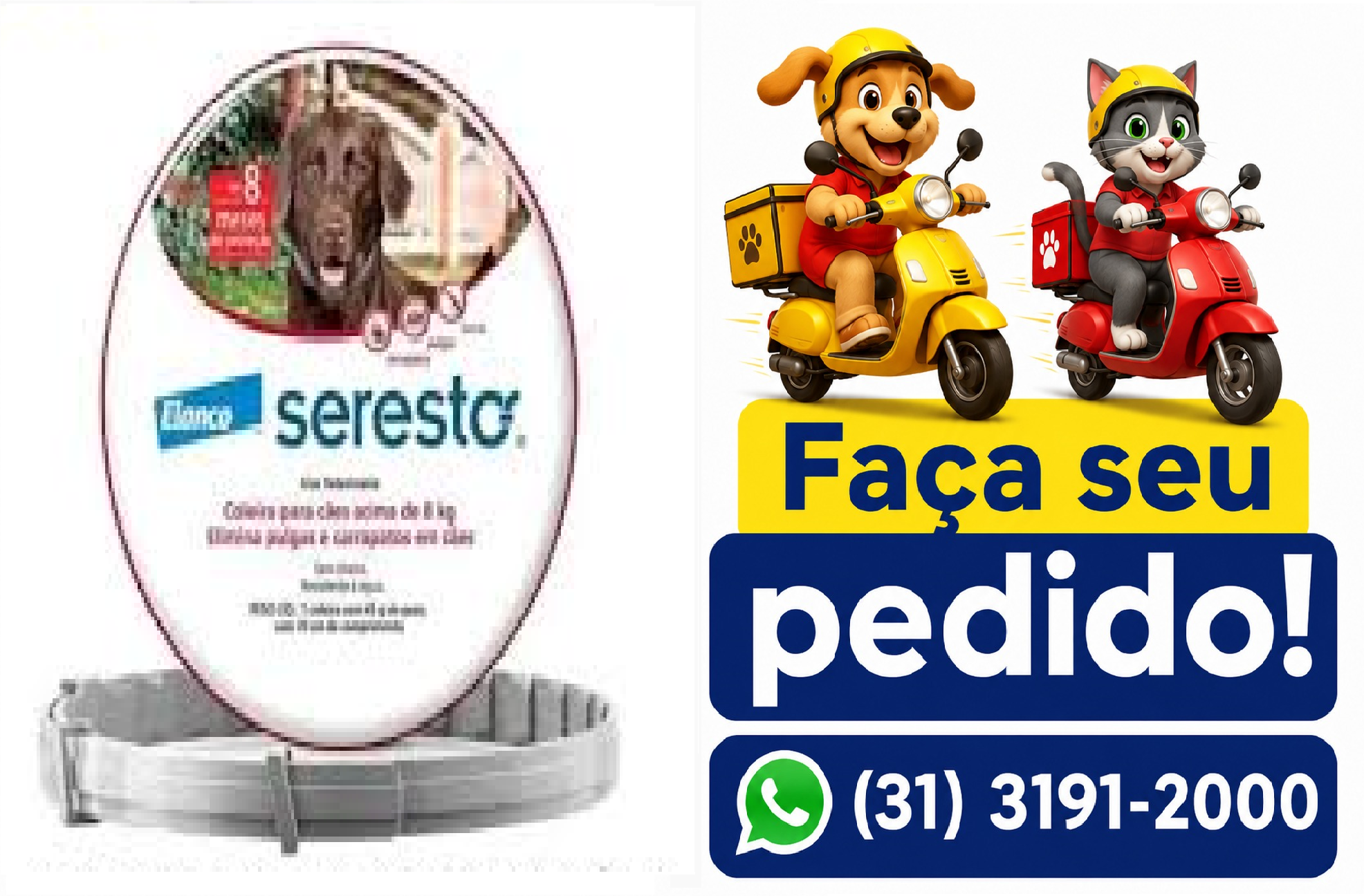COLEIRA SERESTO G ANTIP E CARRAP ELANCO