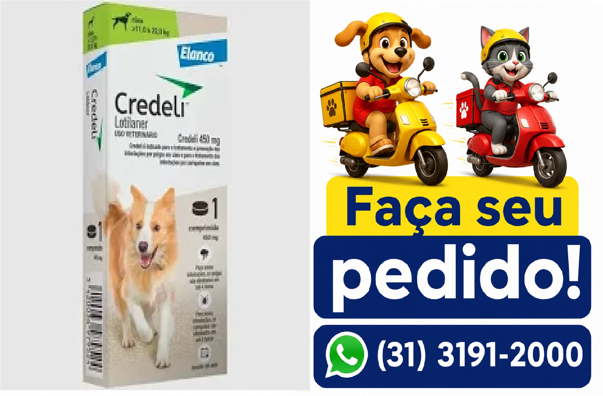 CREDELI 11 A 22KG 450MG 1 COMP ELANC
