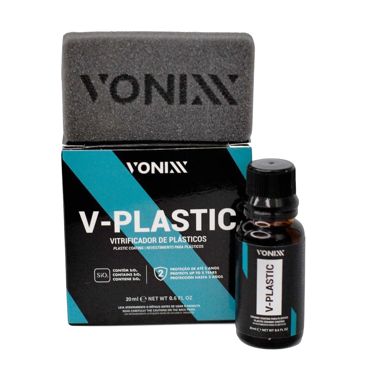 Vonixx V-Plastic — Restaurador e Protetor de Plásticos Externos 20ml
