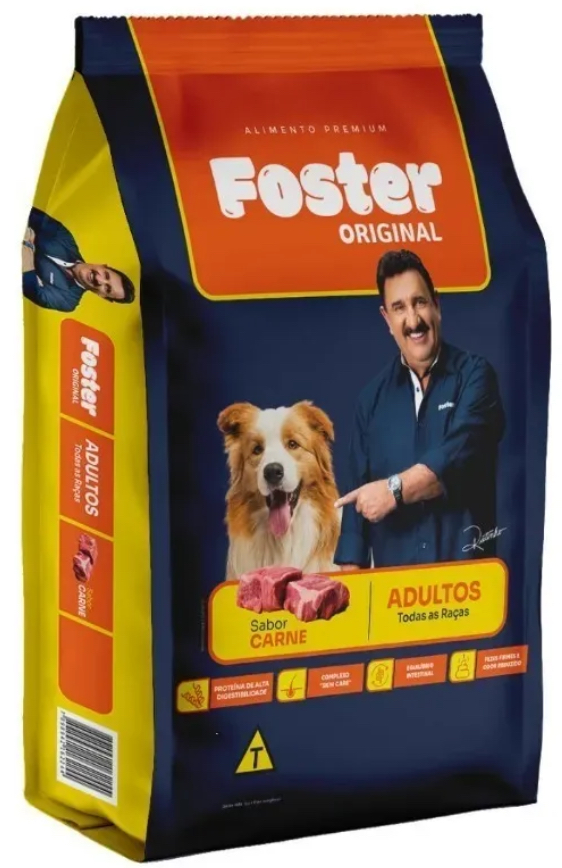 Raçao Foster Original Premium 15kg Cães Ad Raças Médias e Gds.