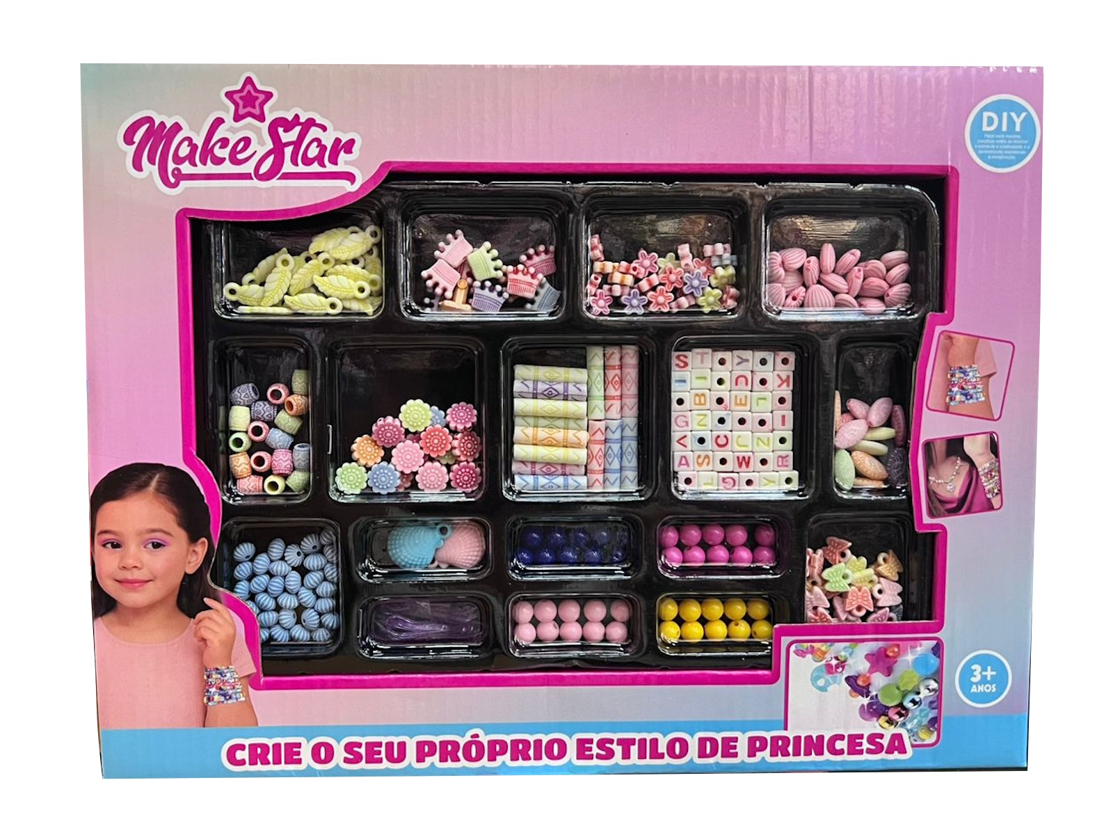 Kit Infantil Bracelete Make Star Princesa – 2673