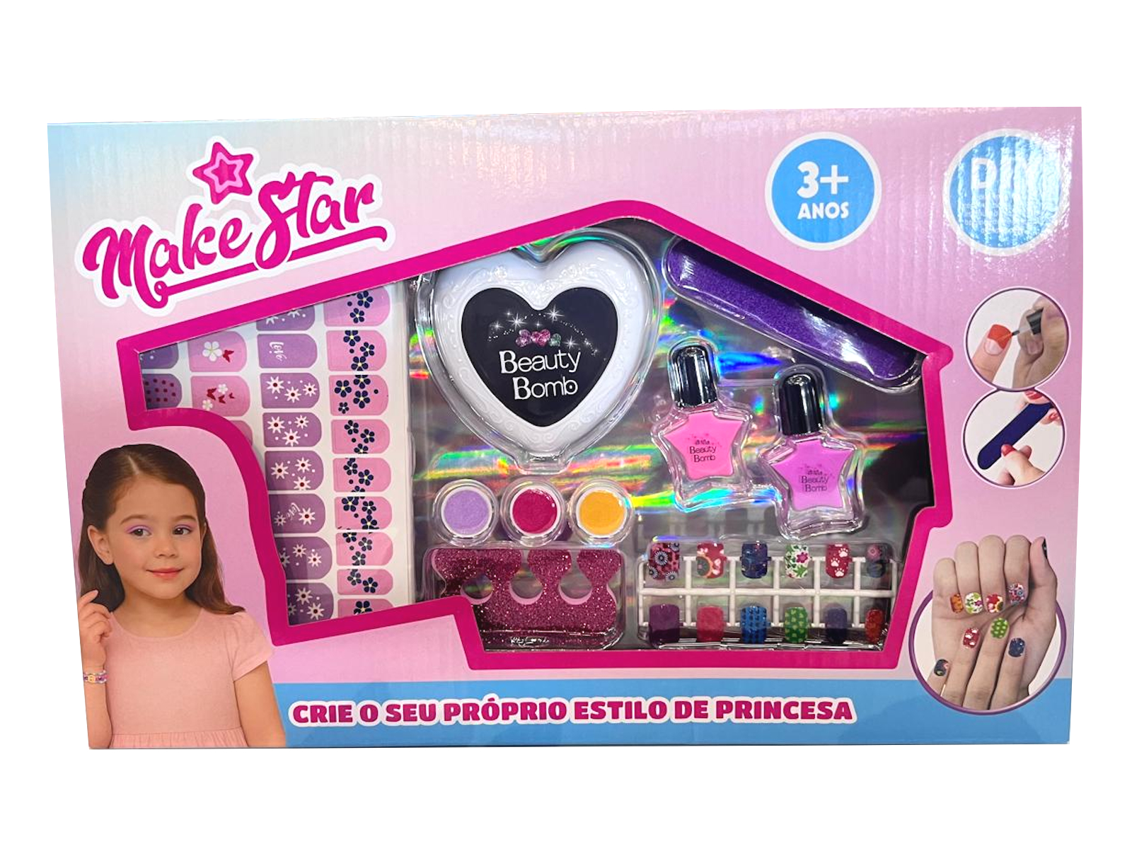 Kit Unha Divertido Make Star UniToys – 3563