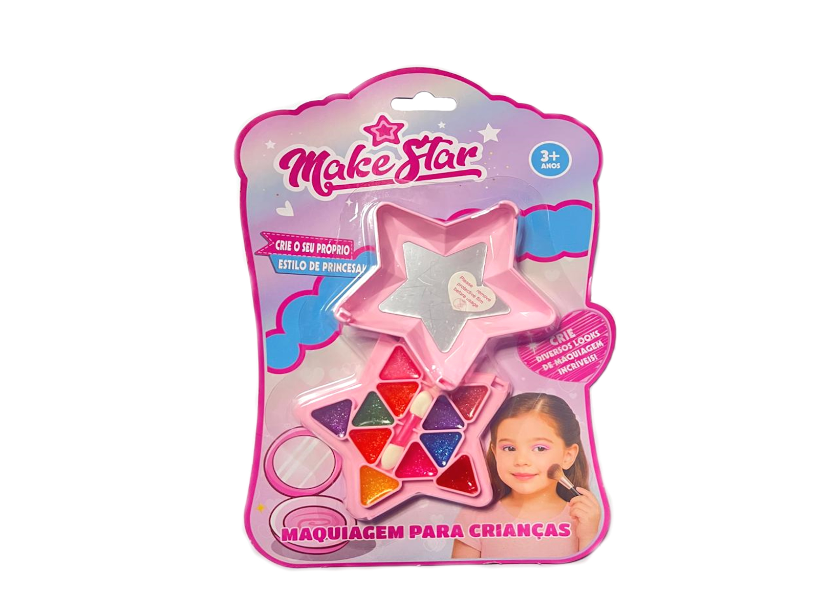 Kit Maquiagem Formas Make Star Sortidas UniToys – 3551