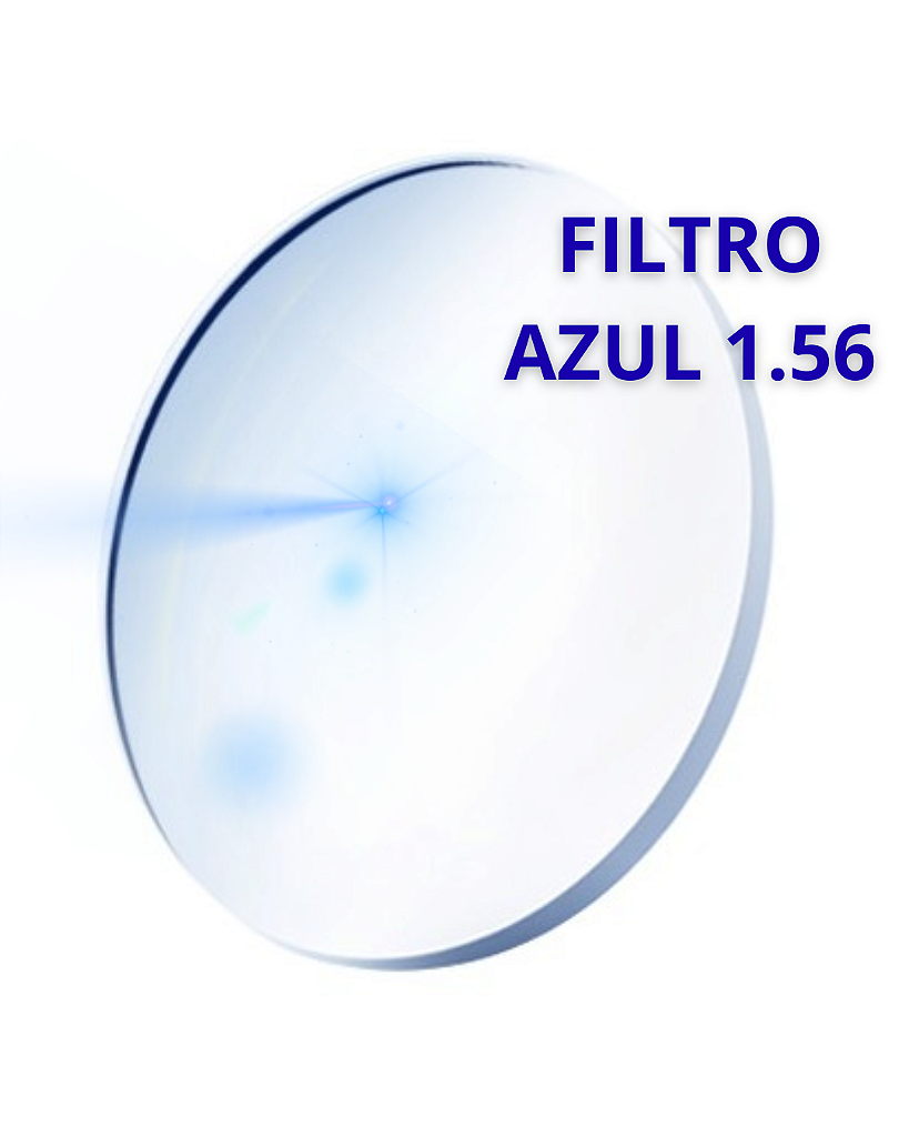 Lente Visão Simples 1.56 Antirreflexo e filtro Azul