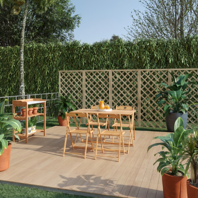 PRODUTOS DA SEÇÃO JARDIM COM CARTAZ DIA SEM IMPOSTO
