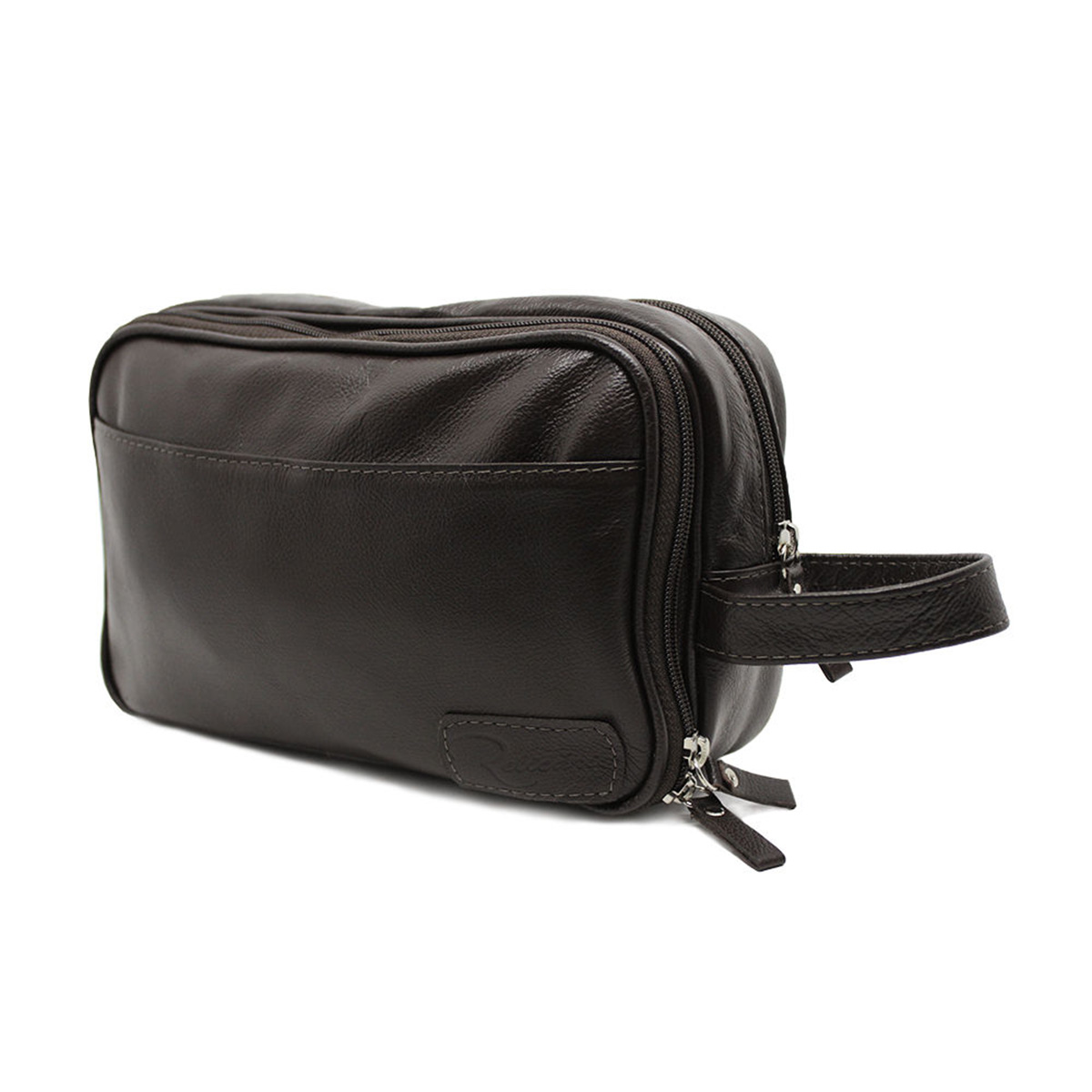 Necessaire de Couro Masculina Arizona Cor:Marrom Café