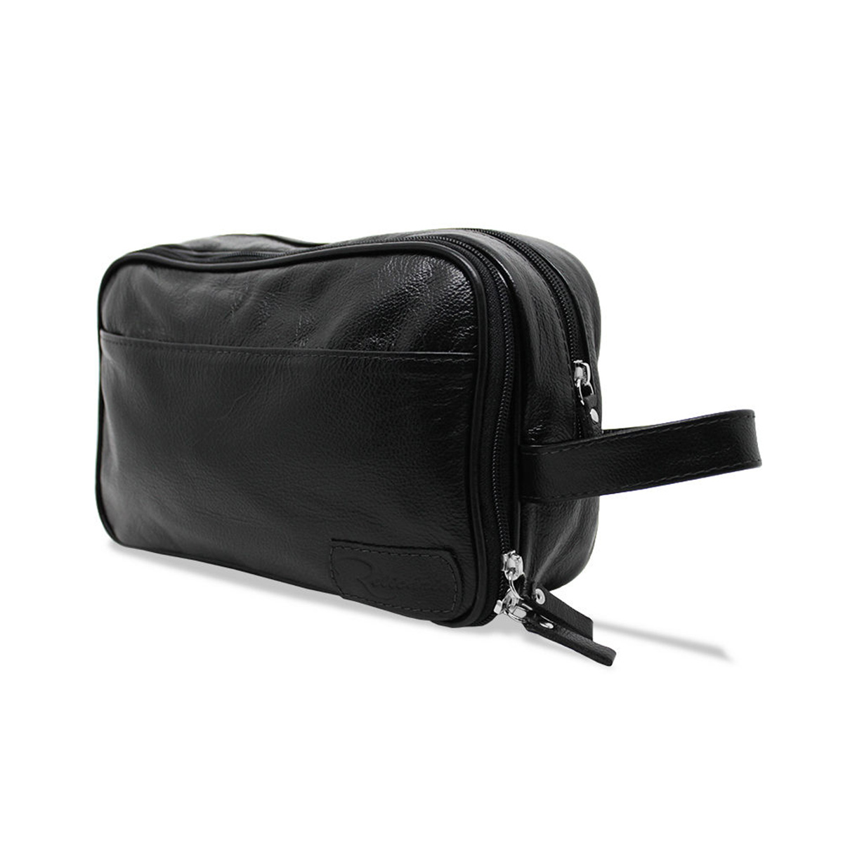 Necessaire de Couro Masculina Arizona Cor:Preto