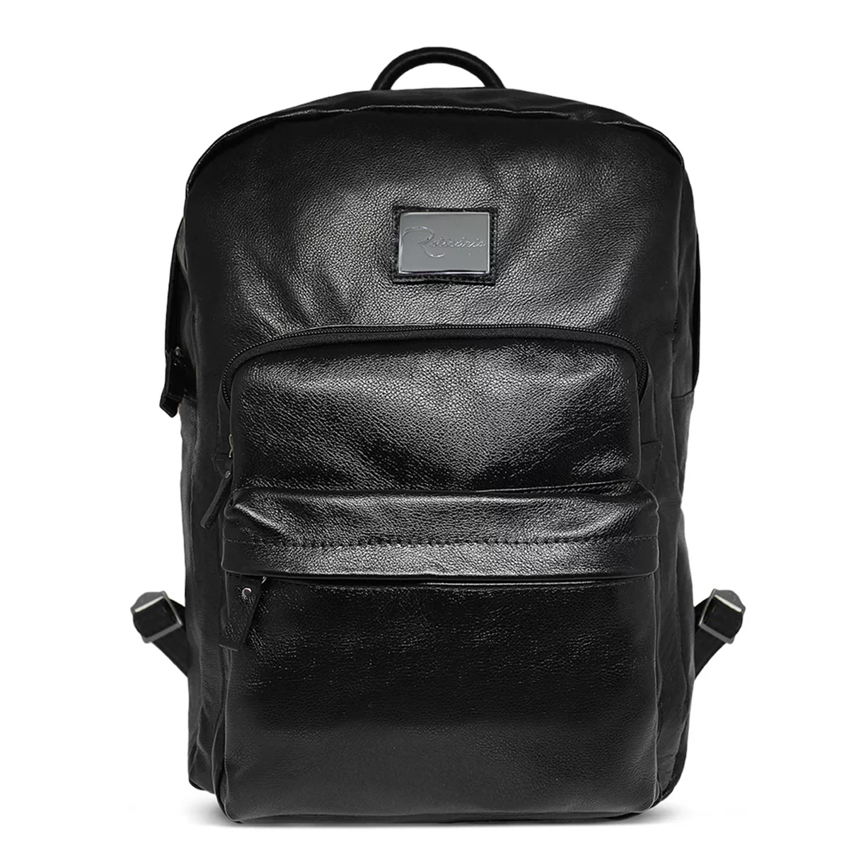 Mochila de Couro Unissex Enzo Grande 15,6 Cor:Caramelo